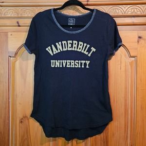 U-Trau‎ Black Vanderbilt University Tee Size Medium Made In USA